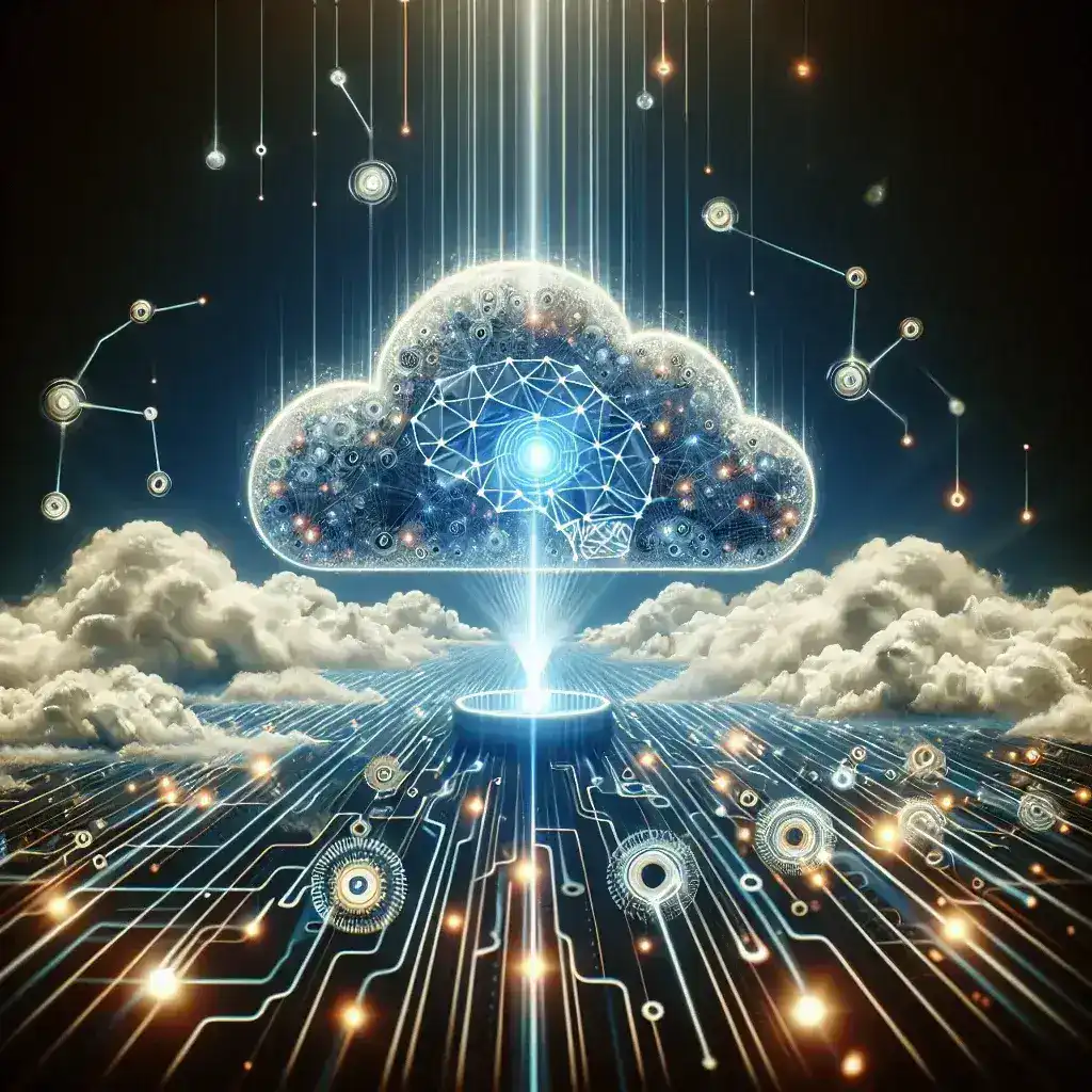 "Gráfico ilustrativo de plataformas de escalado automático basadas en inteligencia artificial, destacando su impacto en la infraestructura tecnológica moderna, en el contexto del artículo sobre innovación en sistemas de TI."